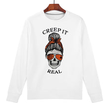 Load image into Gallery viewer, Ti Amo I love you - Exclusive Brand - White - Mama Skeleton - CREEP IT REAL -Women&#39;s Sweatshirt
