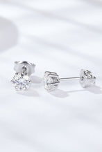 Load image into Gallery viewer, Good Days Ahead Moissanite Stud Earrings Ti Amo I love you
