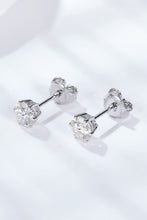 Load image into Gallery viewer, Good Days Ahead Moissanite Stud Earrings Ti Amo I love you
