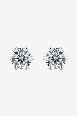 Good Days Ahead Moissanite Stud Earrings Ti Amo I love you