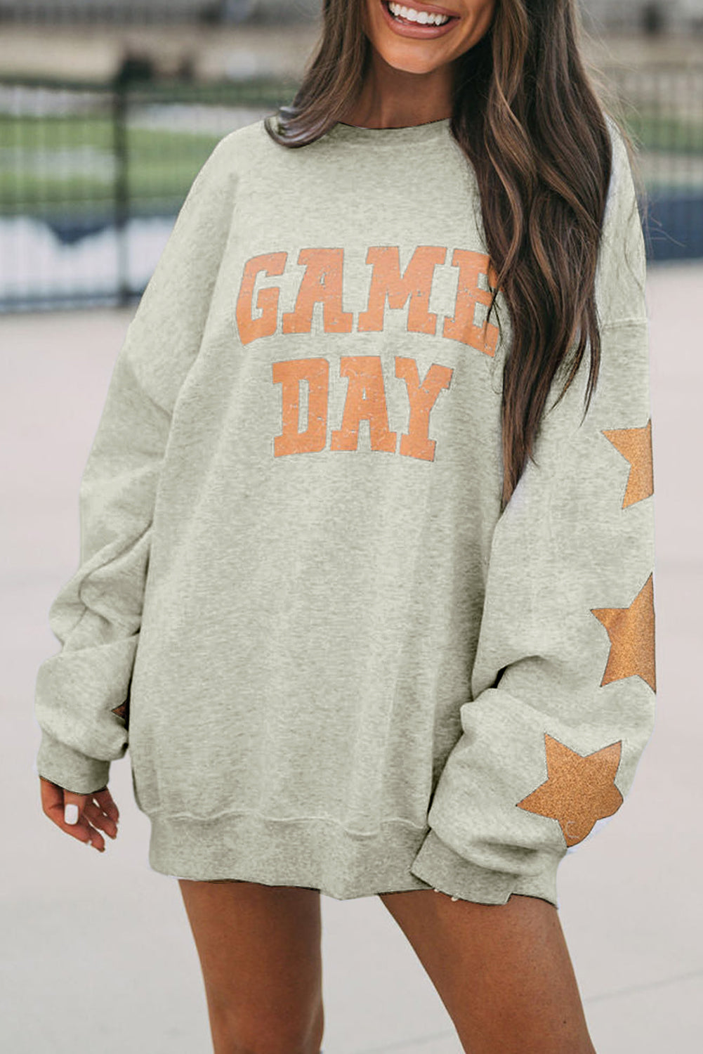 Grapefruit Orange Game Day Graphic Sweatshirt Ti Amo I love you
