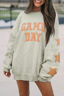 Grapefruit Orange Game Day Graphic Sweatshirt Ti Amo I love you