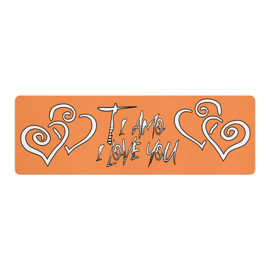 Ti Amo I love you - Exclusive Brand - Coral - Yoga Mat