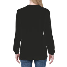 Load image into Gallery viewer, Tuatara - Double White Heart - Women&#39;s Sweatshirts - Black Sweatshirts - Ti Amo I love you
