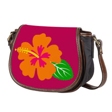 Load image into Gallery viewer, Ti Amo I love you - Exclusive Brand - Lipstick 2 - Hawaiian Flower -  Saddle Bag
