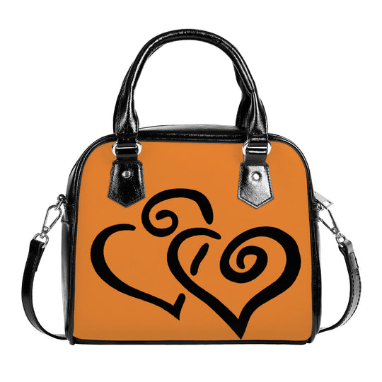 Ti Amo I love you - Exclusive Brand - Jaffa - Double Black Heart -  Shoulder Handbag