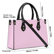 Load image into Gallery viewer, Ti Amo I love you - Exclusive Brand - Pink Lace - Luxury Womens PU Tote Bag - Black Straps
