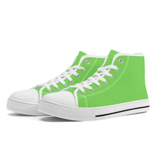 Load image into Gallery viewer, Ti Amo I love you - Exclusive Brand - Pastel Green - High-Top Canvas - White Soles
