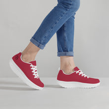 Load image into Gallery viewer, Ti Amo I love you - Exclusive Brand - Brick Red - Double Black Heart - Womens Mesh Heightening Shake Wedge Platform Shoes
