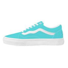 Load image into Gallery viewer, Ti Amo I love you - Exclusive Brand - Medium Turquoise Blue - Low Top Flat Sneaker
