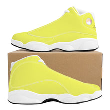 Load image into Gallery viewer, Ti Amo I love you - Exclusive Brand - Sandy Yellow - Double Heart Logo - Mens / Womens - Unisex  Basketball Shoes - White Laces
