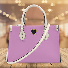 Load image into Gallery viewer, Ti Amo I love you - Exclusive Brand - Light Orchid - Luxury Womens PU Tote Bag - Cream Straps
