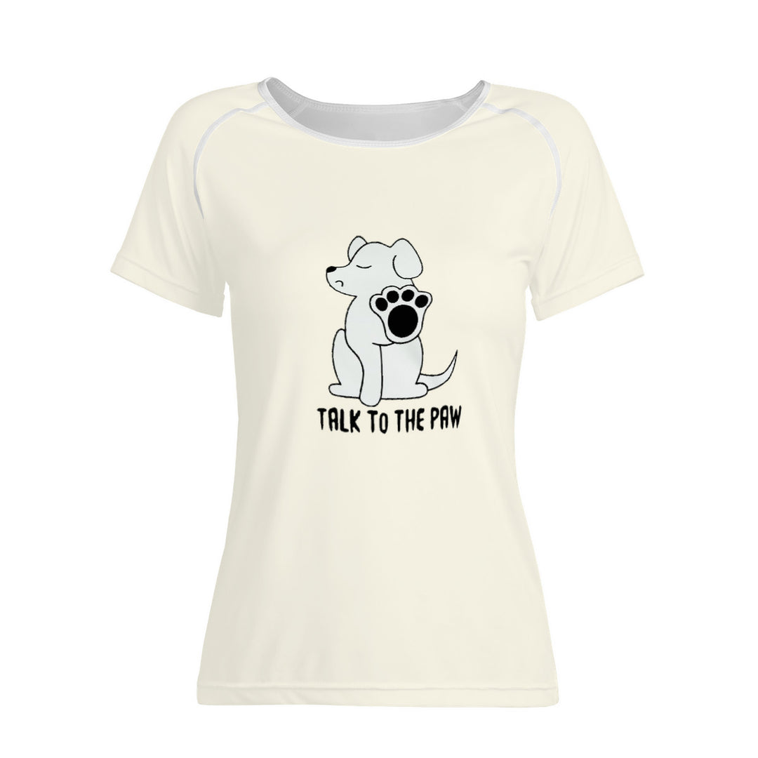 TI Amo I love you - Exclusive Brand - Buttery White - Double White Heart - Women's T Shirt - Sizes XS-2XL