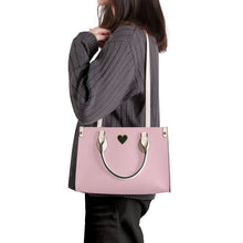 Load image into Gallery viewer, Ti Amo I love you - Exclusive Brand - Pale Rose - Luxury Womens PU Tote Bag - Cream Straps
