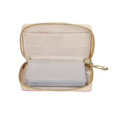 Load image into Gallery viewer, Ti Amo I love you - Exclusive Brand - Wewak 2 - Double White Heart - PU Leather - Zipper Card Holder
