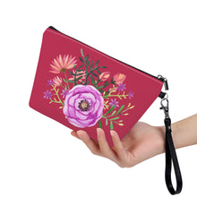 Load image into Gallery viewer, Ti Amo I love you - Exclusive Brand - Viva Magenta - Floral - Sling Cosmetic Bag
