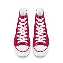 Load image into Gallery viewer, Ti Amo I love you - Exclusive Brand - Lifeline  - White Daisy - High Top Canvas Shoes - White  Soles
