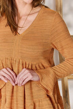 Load image into Gallery viewer, Hailey &amp; Co Full Size V-Neck Flounce Sleeve Blouse Ti Amo I love you
