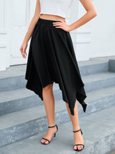 Load image into Gallery viewer, Handkerchief Hem Midi Skirt Ti Amo I love you
