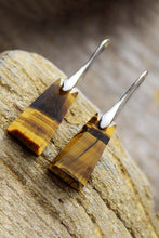 Load image into Gallery viewer, Handmade Geometrical Shape Natural Stone Dangle Earrings Ti Amo I love you
