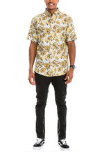 Load image into Gallery viewer, Hawaiian Print Button Down Shirt - Sizes S-3XL Ti Amo I love you
