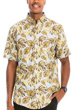 Load image into Gallery viewer, Hawaiian Print Button Down Shirt - Sizes S-3XL Ti Amo I love you
