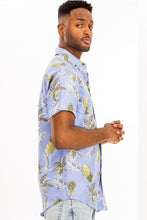 Load image into Gallery viewer, Hawaiian Print Button Down Shirt - Sizes S-3XL Ti Amo I love you
