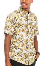 Load image into Gallery viewer, Hawaiian Print Button Down Shirt - Sizes S-3XL Ti Amo I love you
