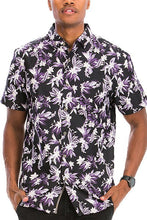 Load image into Gallery viewer, Hawaiian Print Button Down Shirt Ti Amo I love you
