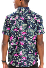 Load image into Gallery viewer, Hawaiian Print Button Down Shirt Ti Amo I love you
