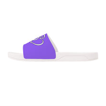 Load image into Gallery viewer, Ti Amo I love you - Exclusive Brand - Heliotrope 3 - Double White Heart - Slide Sandals - White Soles
