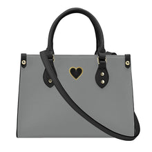 Load image into Gallery viewer, Ti Amo I love you - Exclusive Brand - Oslo Grey - Luxury Womens PU Tote Bag - Black Straps
