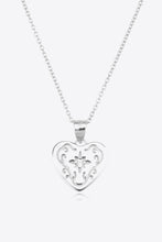 Load image into Gallery viewer, Heart Pendant 925 Sterling Silver Necklace Ti Amo I love you
