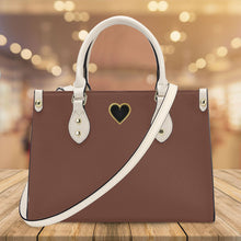 Load image into Gallery viewer, Ti Amo I love you - Exclusive Brand - Ironstone - Luxury Womens PU Tote Bag - Cream Straps
