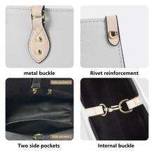 Load image into Gallery viewer, Ti Amo I love you - Exclusive Brand  - French Beige - Luxury Womens PU Tote Bag - Cream Straps
