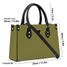 Load image into Gallery viewer, Ti Amo I love you - Exclusive Brand - Pesto - Luxury Womens PU Tote Bag - Black Straps
