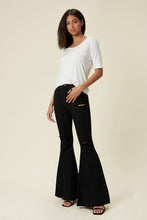 Load image into Gallery viewer, High Rise Flare Jeans Ti Amo I love you
