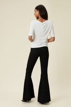 Load image into Gallery viewer, High Rise Flare Jeans Ti Amo I love you
