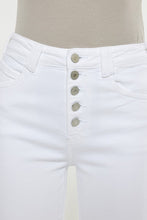 Load image into Gallery viewer, High Rise White Flare Jeans Ti Amo I love you
