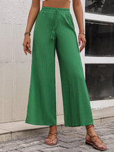 Load image into Gallery viewer, High Waist Slit Wide Leg Pants Ti Amo I love you
