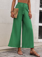 Load image into Gallery viewer, High Waist Slit Wide Leg Pants Ti Amo I love you
