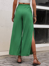 Load image into Gallery viewer, High Waist Slit Wide Leg Pants Ti Amo I love you
