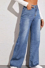 Load image into Gallery viewer, High Waist Wide Leg Jeans - Sizes XS-XL Ti Amo I love you
