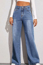 Load image into Gallery viewer, High Waist Wide Leg Jeans - Sizes XS-XL Ti Amo I love you
