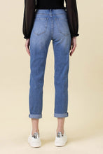 Load image into Gallery viewer, High Waisted Boyfriend Jeans Ti Amo I love you
