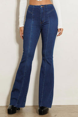 High Waisted Flare Jeans Ti Amo I love you