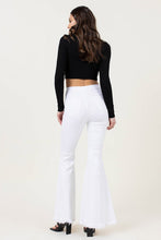 Load image into Gallery viewer, High Waisted Flare Jeans Ti Amo I love you
