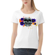 Load image into Gallery viewer, Ti Amo I love you - Exclusive Brand - Floral Skelton - Women&#39;s T shirt
