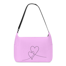 Load image into Gallery viewer, Ti Amo I love you - Exclusive Brand  - Classic Rose 2 - Double Script Heart - Journey Computer Shoulder Bag
