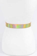 Load image into Gallery viewer, Holographic PlusSize Fashion Belt Ti Amo I love you
